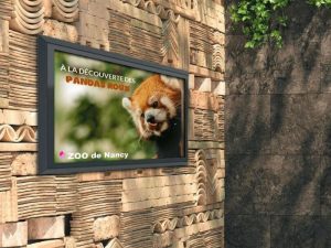 écran publicitaire OUTDOOR pour Zoo