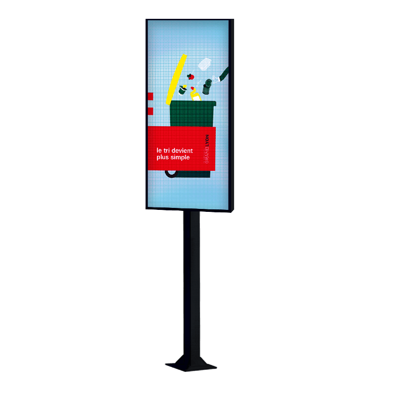 panneau led numérique géant portrait, simple ou double face 4m2